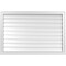 Ekena Millwork Vertical Surface Mount PVC Gable Vent: Functional, w/ 2"W x 2"P Brickmould Sill Frame, 42"W x 28"H GVPVE42X2803SF - alternate 1